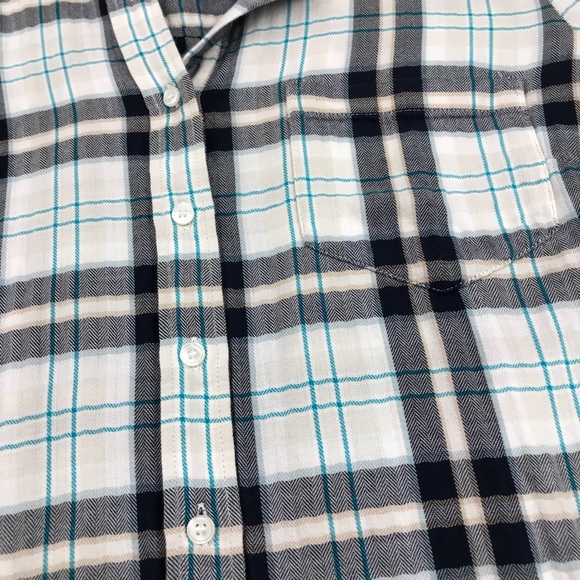 J.Crew Women’s Flannel Shirt Medium Long Sleeve - Picture 2 of 8